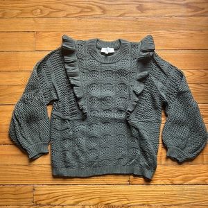 Sézane Jodie Jumper - Khaki Green, Size Small - Great Condition